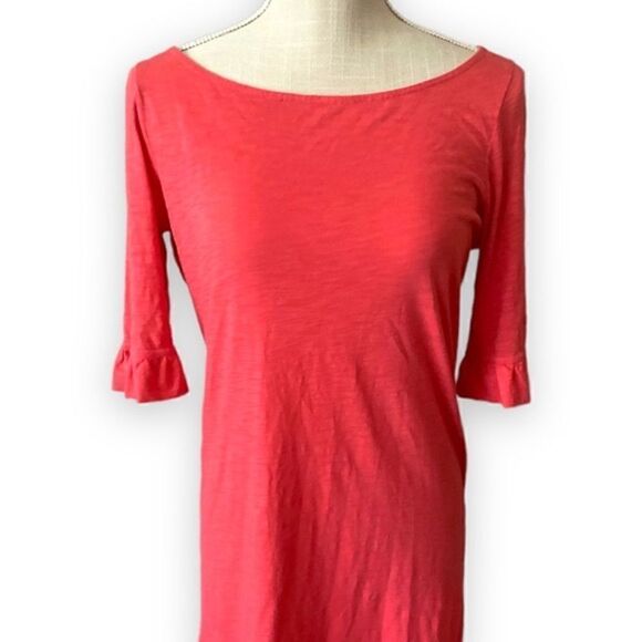 Lilly Pulitzer | Women’s Somerset Ruffle Sleeve Dress Size Small Cotton Pink - Picture 2 of 5